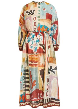 Alemais Alemais Michelle Printed Woven Maxi Dress - Multicoloured - 16 (UK16 / XL)