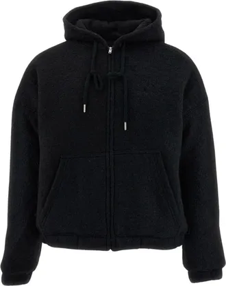 Arte Giacca con cappuccio in lana cotta - - Sweatshirts & Hoodies - Uomo - Nero - S