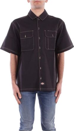 Dickies Hombre, Camisas, Negro, Talla: S