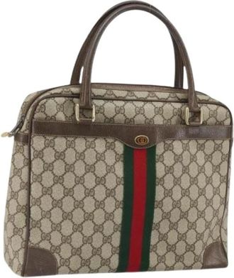 Gucci Pre-owned Handbags, female, Beige, Size: ONE SIZE Pre-owned Vintage Handbag