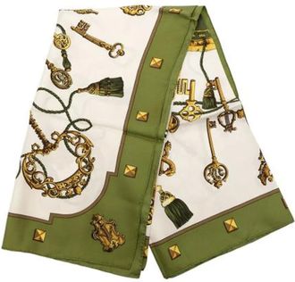 Herm&egrave;s Pre-owned Scarves, female, Multicolor, Size: ONE SIZE Pre-owned Les Cl&eacute;s Scarf