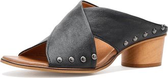 Eric Michael Hila Womens Dress Sandals Black : EU 40 (US Womens 9.5-10) M (B), Leather