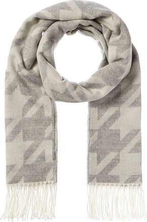 La Fiorentina Jacquard Houndstooth Scarf