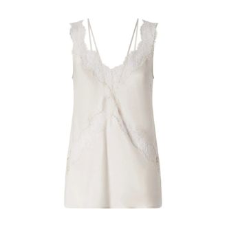 Pinko Lingerie Lace Top - female - PINKO - Sleeveless Tops - Pink - XS - Tops