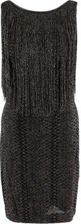 Missoni Black metallic fringed dress Size XS