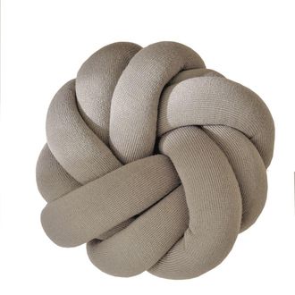 NINUC Cojín de nudos hecho a mano Ágata 38x38 cm