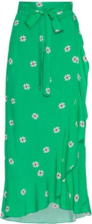 Americandreams Milly Wrap Skirt Long - Dames - Maxi Rokken - Groen - M - Rokken