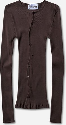 OperaSPORT Women s Claire Seamless Top Dark Brown