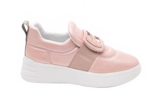Hogan Womens Rebel Sneakers In Pink