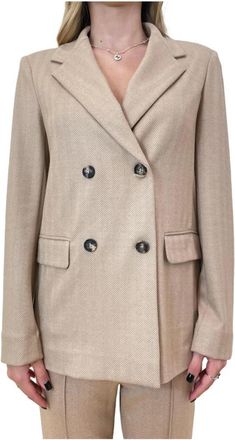 Max Mara Albania Jacket - Dames - Blazers - Grijs - L - Polyester - Jassen