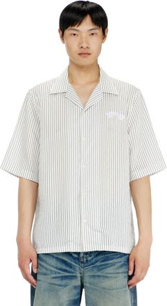 Diesel Half-sleeve shirt in pinstripe modal - Shirts - Man - Multicolor