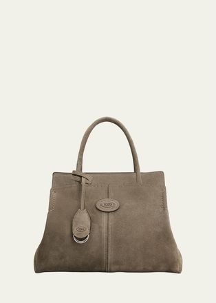 Tod's Suede Shopping Top-Handle Bag
