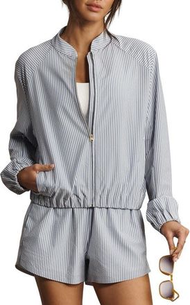Rhone Saltair Seersucker Jacket in Washed Navy Stripe at Nordstrom, Size X-Large
