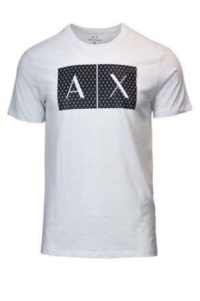 A|X Armani Exchange Heren T-Shirt In Wit