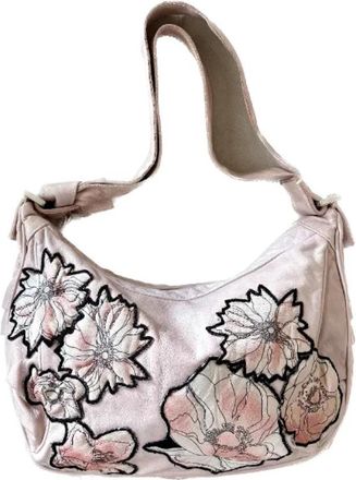 Chlo&eacute; Tweedehands leren schoudertassen - Dames - Vintage Schoudertas - Roze - ONE Size - Leer - Vintage