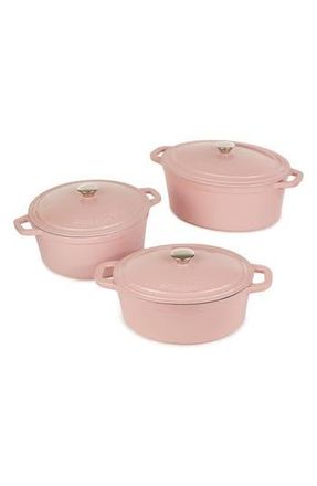 Berghoff Neo 6-Piece Cast Iron Dutch Oven Cookware Set in Pink at Nordstrom Rack