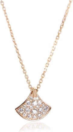 Bulgari Pre-Owned BVLGARI Rose Gold Diamond Divas Dream Pendant
