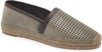 Brunello Cucinelli Perforated Espadrille in C8850 Safari at Nordstrom, Size 10.5Us