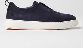 Santoni Sneakers slip-on Victory in pelle di vitello scamosciata