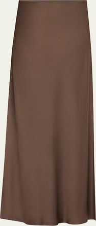 Brunello Cucinelli Satin Cady Maxi Pencil Skirt