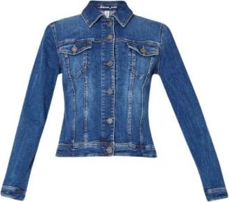 Liu Jo Kort spijkerjack - Dames - Spijkerjassen - Blauw - XS - Katoen - Jassen