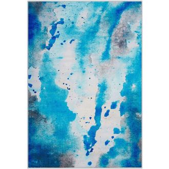 Beliani Beliani - Tappeto blu/grigio 160 x 230 cm Bozat