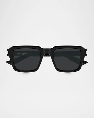 Saint Laurent Men & apos;s SL 947 Recycled Acetate Square Sunglasses