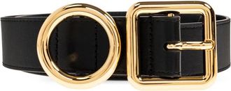 Jacquemus De Leren Riem - Dames - Riemen - Zwart - 80 CM - Leer - Accessoires