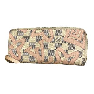 Louis Vuitton Pink White Long Wallet (Bi-Fold) (Pre-Owned)