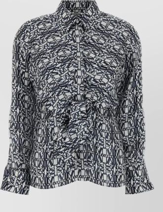 Max Mara printed silk shirt