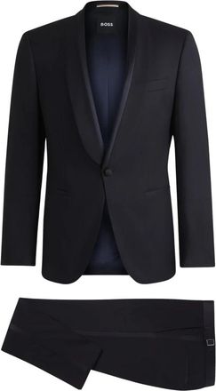 HUGO BOSS H-Huge-2Pcs-S-Tux 252 - Heren - Business pakken - Blauw - 2XL - Katoen - Kostuums