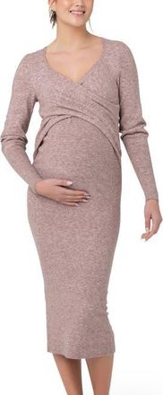Ripe Heidi Nursing Knit Dress in Pink Marle at Nordstrom, Size X-Small Au