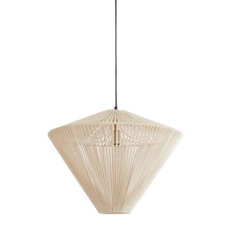 Light & Living L&aacute;mpara Colgante - Felida - Beige - Algod&oacute;n - &Oslash; - Light&living
