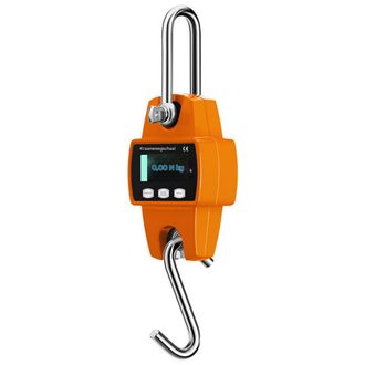 OEM Balanza Colgante Digital - 300 Kg - Aluminio - Para Puertos Pesca Industria Acero - Naranja