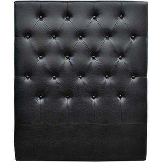 Habitat et Jardin Habitat Et Jardin - Testiera del letto imbottita 99 cm D&eacute;co in PVC-Nero
