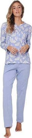 Pastunette pyjama blauw/wit