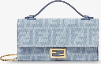 Fendi Borsa a tracolla Baguette Continental in canvas con motivo FF all-over - FENDI - gender_Woman