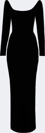 MUGLER Velvet bustier gown