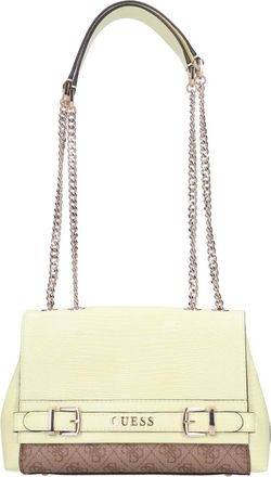 Guess Faux Leather Bag - Dames - Schoudertassen - Geel - ONE Size - Leer - Tassen