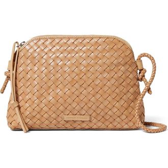 Loeffler Randall Mallory Woven Leather Crossbody Bag in Desert Sand at Nordstrom