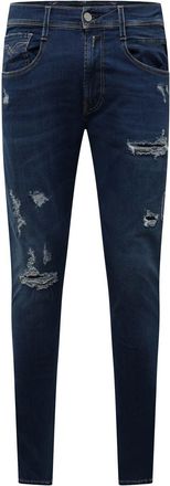 Replay Heren Replay Bronny Ripped Slim-Fit Jeans in Blauw