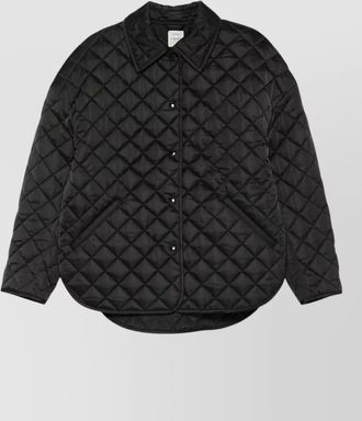 Toteme quilted jacket collared neck long sleeves