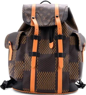 Louis Vuitton Nigo Christopher Limited Edition Giant Damier and Monogram Canvas PM backpack - Bruin