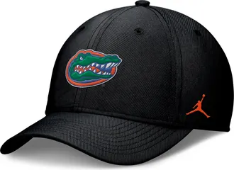 Nike Jordan Mens Florida Classic Jordan Brand Dri-FIT College Hat in Black | JC3A00AUFN-RY6