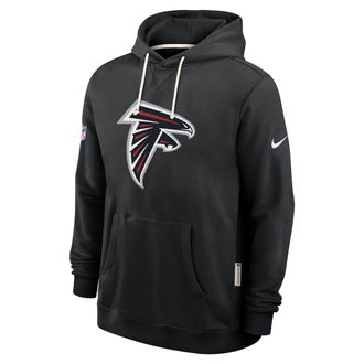 Nike Atlanta Falcons Initial Home Sideline Nike Mens Dri-FIT NFL Pullover Hoodie in Black | 03AZ00A96-A0M