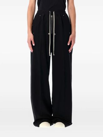 Rick Owens Pantaloni con coulisse e zip - Nero