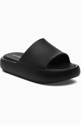 J/Slides Womens Squish Slides In Black