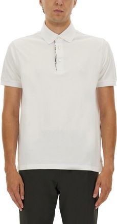Etro White Shirt Collar Polo