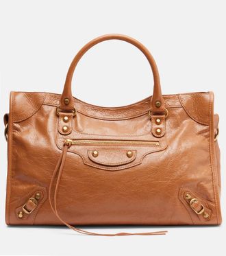 Balenciaga Le City Medium leather tote bag