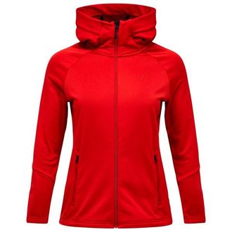 Peak Performance Rider Essentials Zip Hood Fleecejacke f&uuml;r Damen | rot